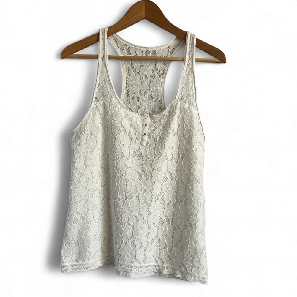 Talula Cream Lace Tank Top